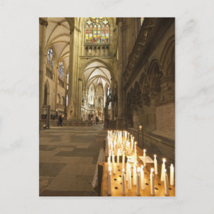 Inneres des Petersdom in Regensburg Postkarte