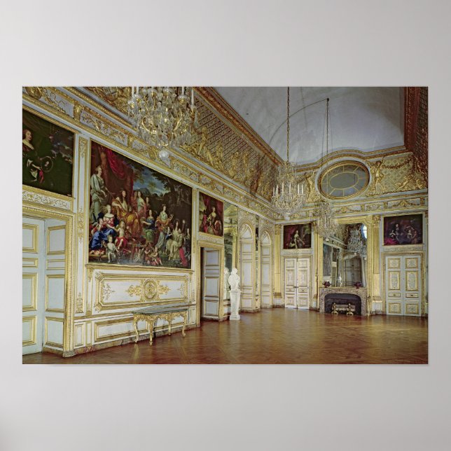 Inneres des Salon de l'Oeil de Boeuf Poster (Vorne)