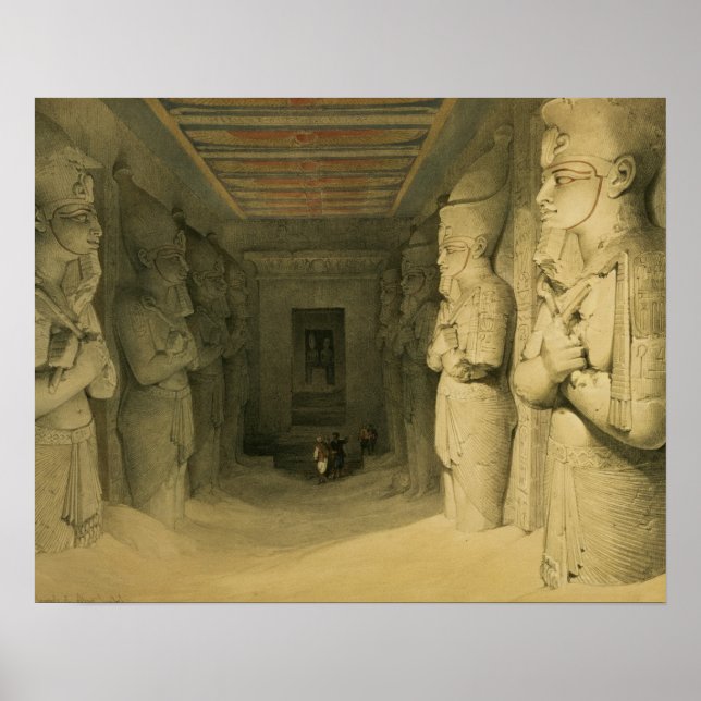 Inneres des Tempels von Abu Simbel, aus "Ägypten Poster (Vorne)