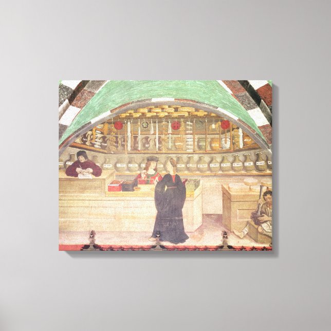 Inneres einer Apotheke Leinwanddruck (Vorderseite)