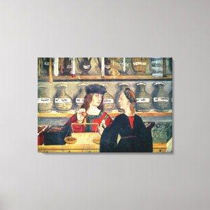 Inneres einer Apotheke Leinwanddruck