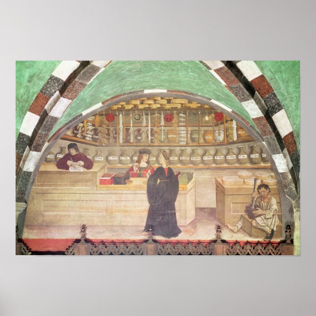 Inneres einer Apotheke Poster (Vorne)