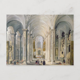 Inneres einer Kirche 2 Postkarte