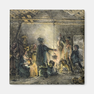 Inneres einer Kohlebergbauhütte Magnet