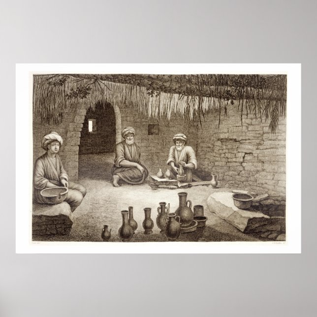 Inneres einer Potter-Werkstatt, aus Band II Ar Poster (Vorne)