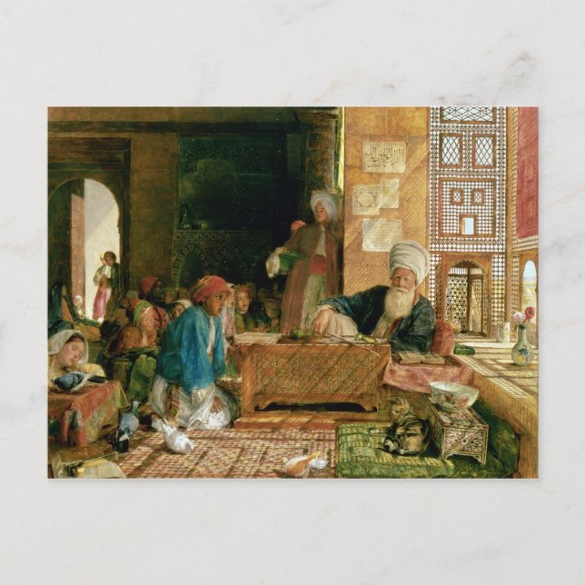 Inneres einer Schule, Kairo Postkarte (Vorderseite)