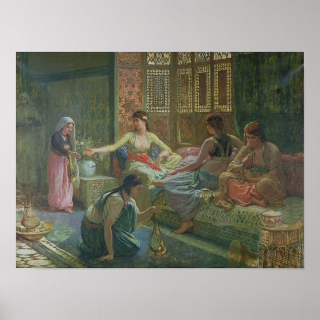 Inneres eines Harem, c.1865 Poster (Vorne)