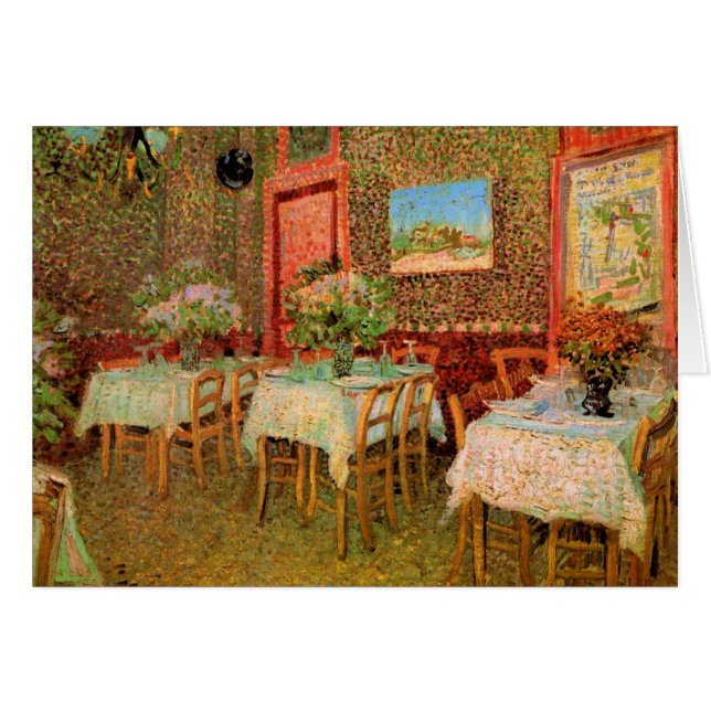 Inneres eines Restaurants von Vincent van Gogh (Vorderseite (Horizontal))