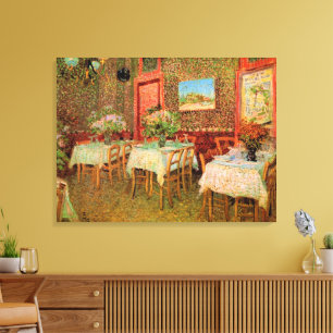 Inneres eines Restaurants von Vincent van Gogh Leinwanddruck