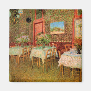 Inneres eines Restaurants von Vincent van Gogh Magnet