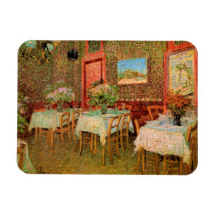 Inneres eines Restaurants von Vincent van Gogh Magnet