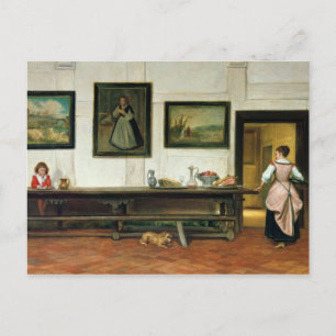 Inneres eines Speisesaals, 1866 Postkarte
