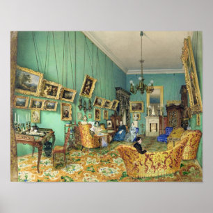 Inneres eines Wohnzimmers, 1847 Poster