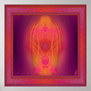 Inneres Heiligtums-abstrakte Kunst Poster