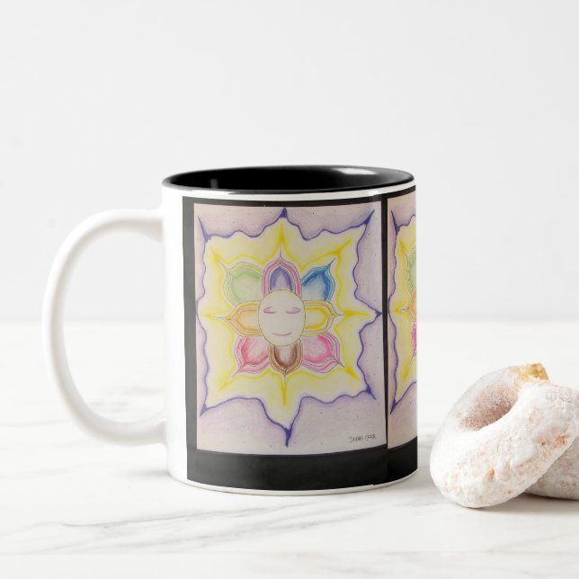 Inneres Licht Zweifarbige Tasse (Mit Donut)