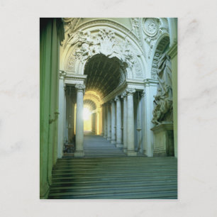 Inneres mit Blick auf die Treppe Postkarte