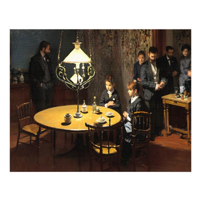 Inneres nach dem Abendessen Fotodruck (Vorne)