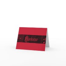 Inneres Rockstar Konzert-Einladung rojo