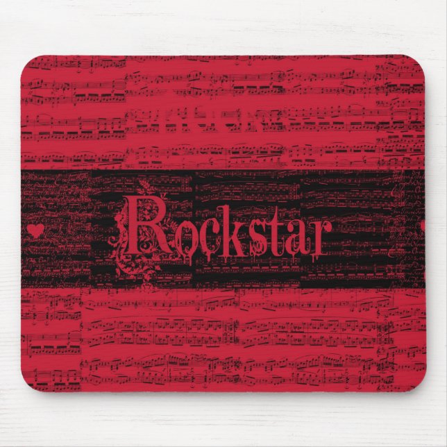Inneres Rockstar rojo mousepad (Vorne)