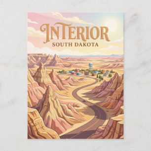 Inneres South Dakota Postkarte