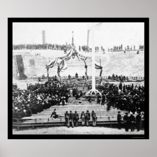 Inneres von Fort Sumter im Hafen von Charleston 18 Poster