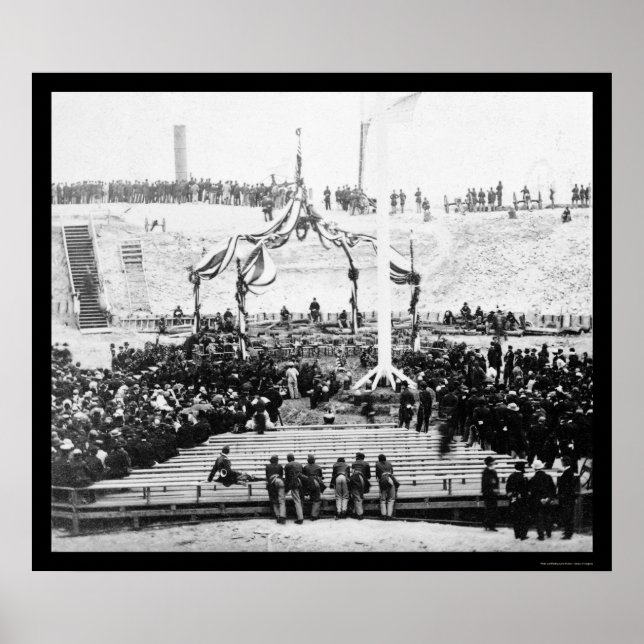 Inneres von Fort Sumter im Hafen von Charleston 18 Poster (Vorne)