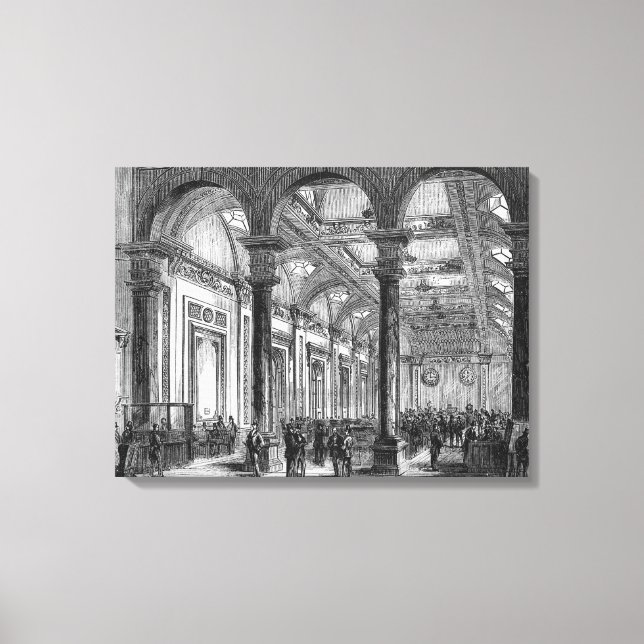 Inneres von Lloyd's of London Leinwanddruck (Vorderseite)