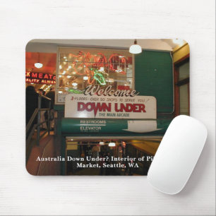 Inneres von Pike Place Market Seattle, Washington Mousepad