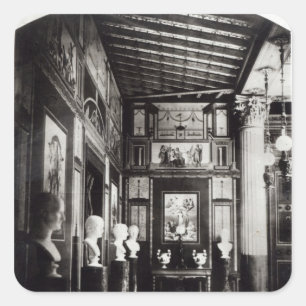 Inneres von Prinz Napoleon's Palais Pompean Quadratischer Aufkleber