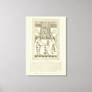 Innerhalb des Red Bull-Schauspielhauses Frontispiz Leinwanddruck