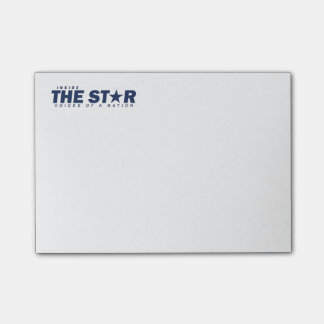 Innerhalb des Sternes merkt der Posten-it® 4 x 3 Post-it Klebezettel