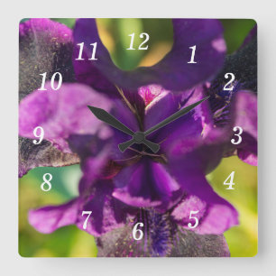 Innerhalb einer Iriswall-Uhr Quadratische Wanduhr