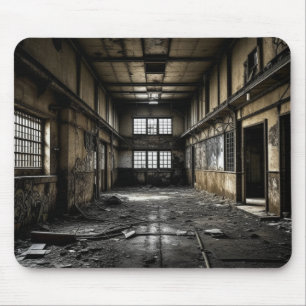 Innerhalb einer Station, die verlassen wurde Mousepad