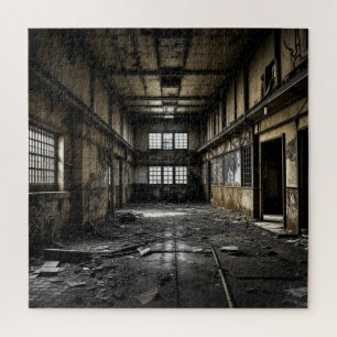 Innerhalb einer Station, die verlassen wurde Puzzle