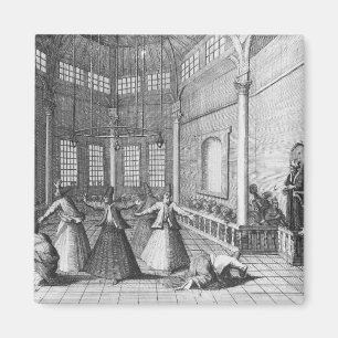 Innerhalb einer türkischen Moschee Illustration Magnet