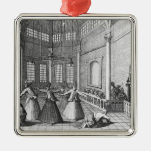 Innerhalb einer türkischen Moschee Illustration Ornament Aus Metall