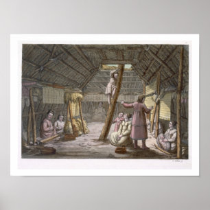Innerhalb eines Hauses in Alaska (Farbstich) Poster