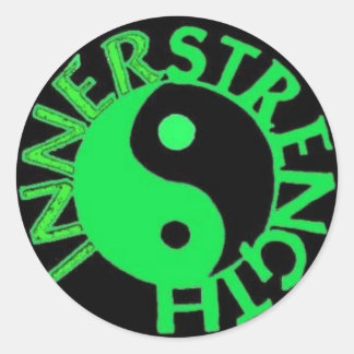INNERSTRENGTH-Giftschlucker Runder Aufkleber