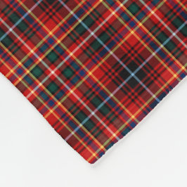 Innes Clan Bright Red Tartan Fleecedecke