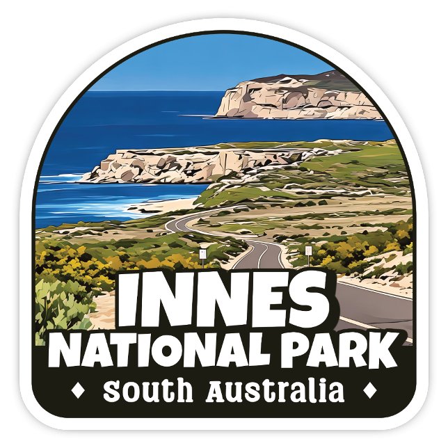 Innes National Park, South Australia Aufkleber (Innes National Park, South Australia modern arch shaped sticker)