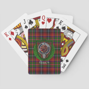 Innes schottischer Clan Tartan & Wappen Spielkarten
