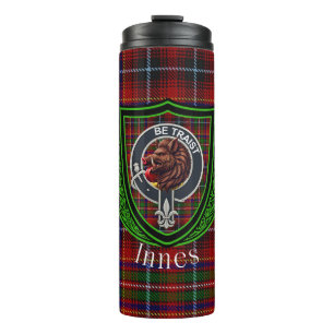 Innes-Schottischer-Clan-Tartan & Wappen Thermosbecher