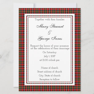 Innes Scottish Wedding Einladung