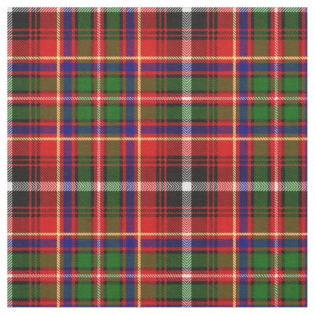 Innes Tartan-Druck Stoff (Nahaufnahme)