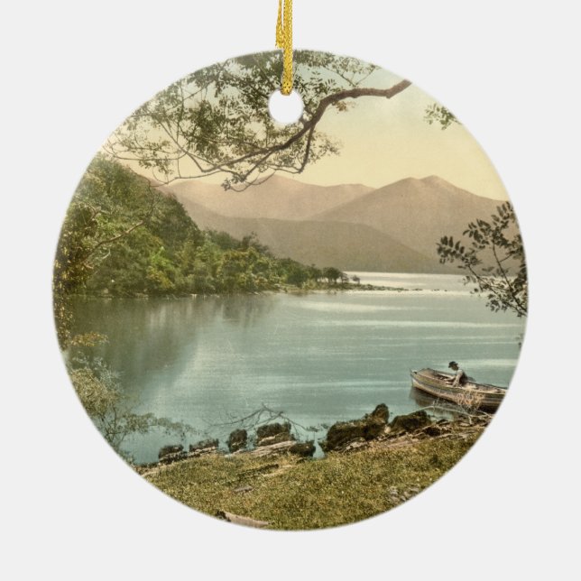 Innisfallen, Killarney, Landkreis Kerry, Irland Keramik Ornament (Hinten)