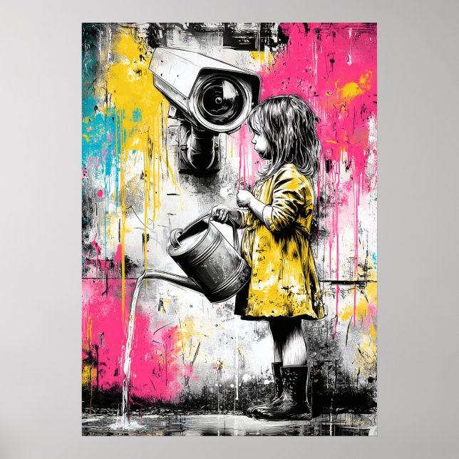 Innocence and Observation Contemporary Conceptual  Poster (Vorne)