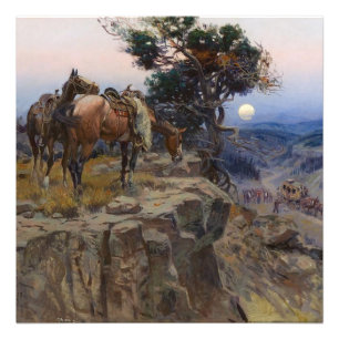 "Innocent Allies" von Charles M. Russell Fotodruck