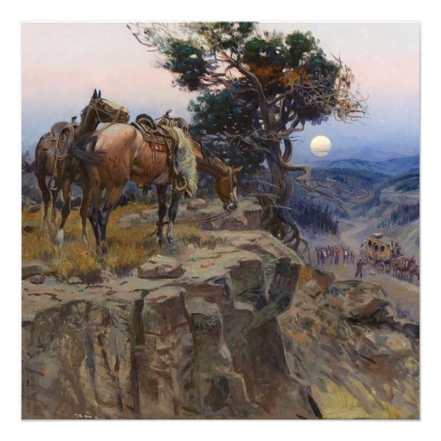 "Innocent Allies" von Charles M. Russell Fotodruck (Vorne)