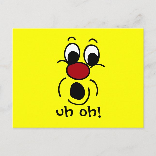 Innocent Face Grumpey Postkarte (Vorderseite)