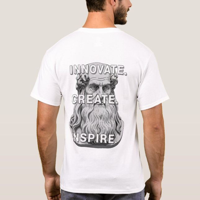 Innovate Create Inspire T-Shirt – Motivational Quo (Rückseite)